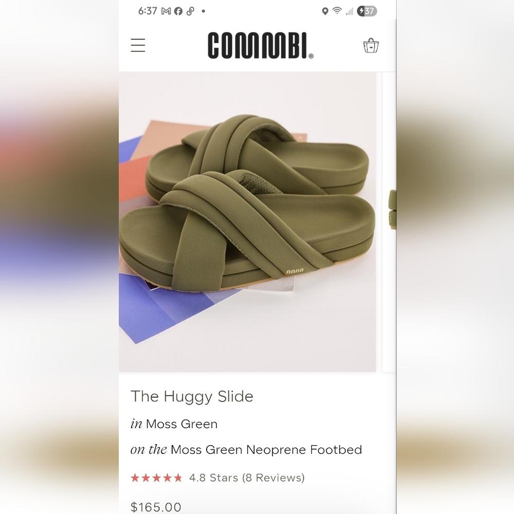 Commbi Huggy Slide Sandals